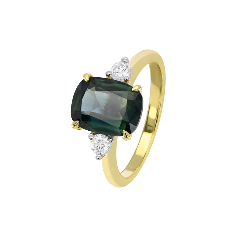 Endota Cushion Sapphire Ring