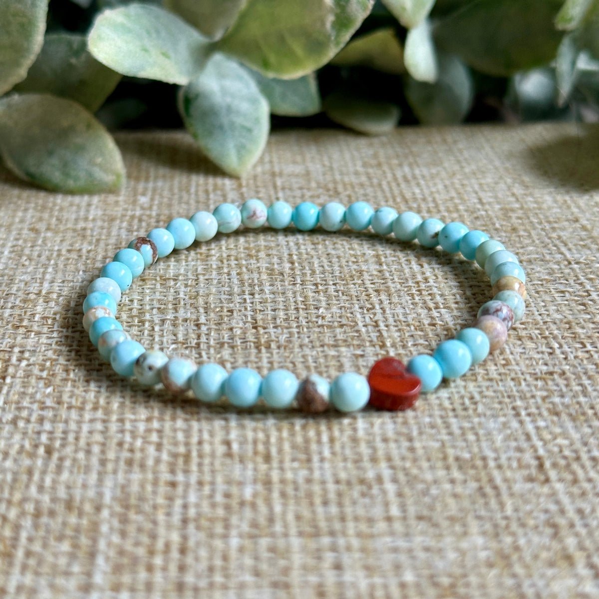 Turquoise + Red Jasper Tiny